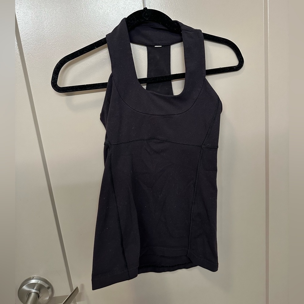 Lululemon Mesh Back Panel Tank Black Size 4